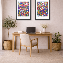 Where Love Became Eternal | Taj Mahal | Framed Abstract Art Print | Bucket List Collection
