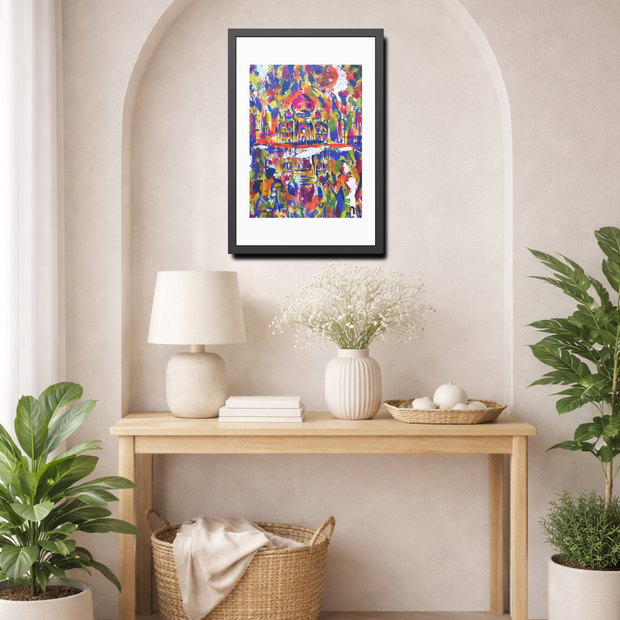 Where Love Became Eternal | Taj Mahal | Framed Abstract Art Print | Bucket List Collection