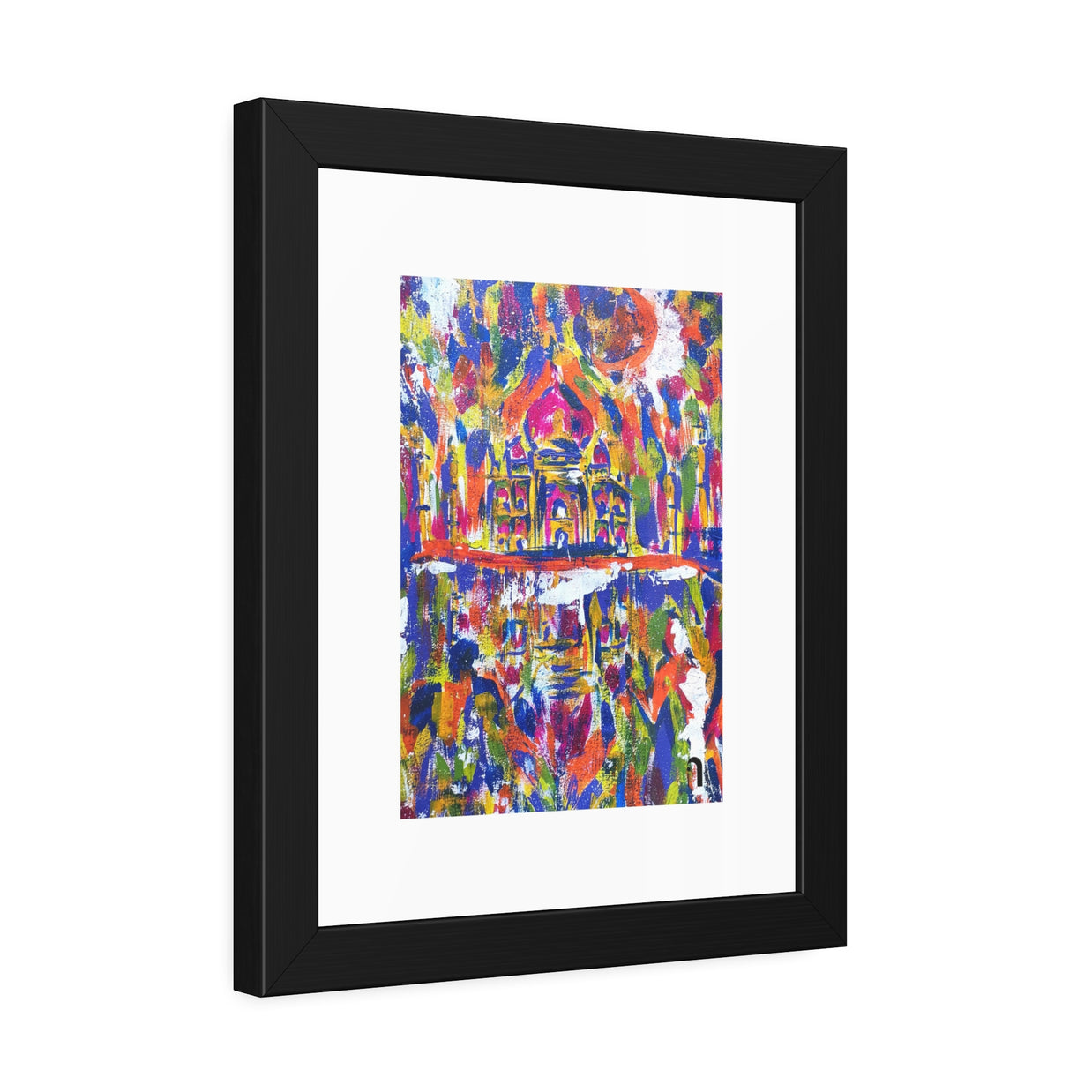 Where Love Became Eternal | Taj Mahal | Framed Abstract Art Print | Bucket List Collection
