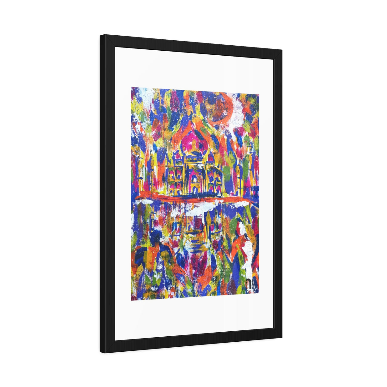 Where Love Became Eternal | Taj Mahal | Framed Abstract Art Print | Bucket List Collection