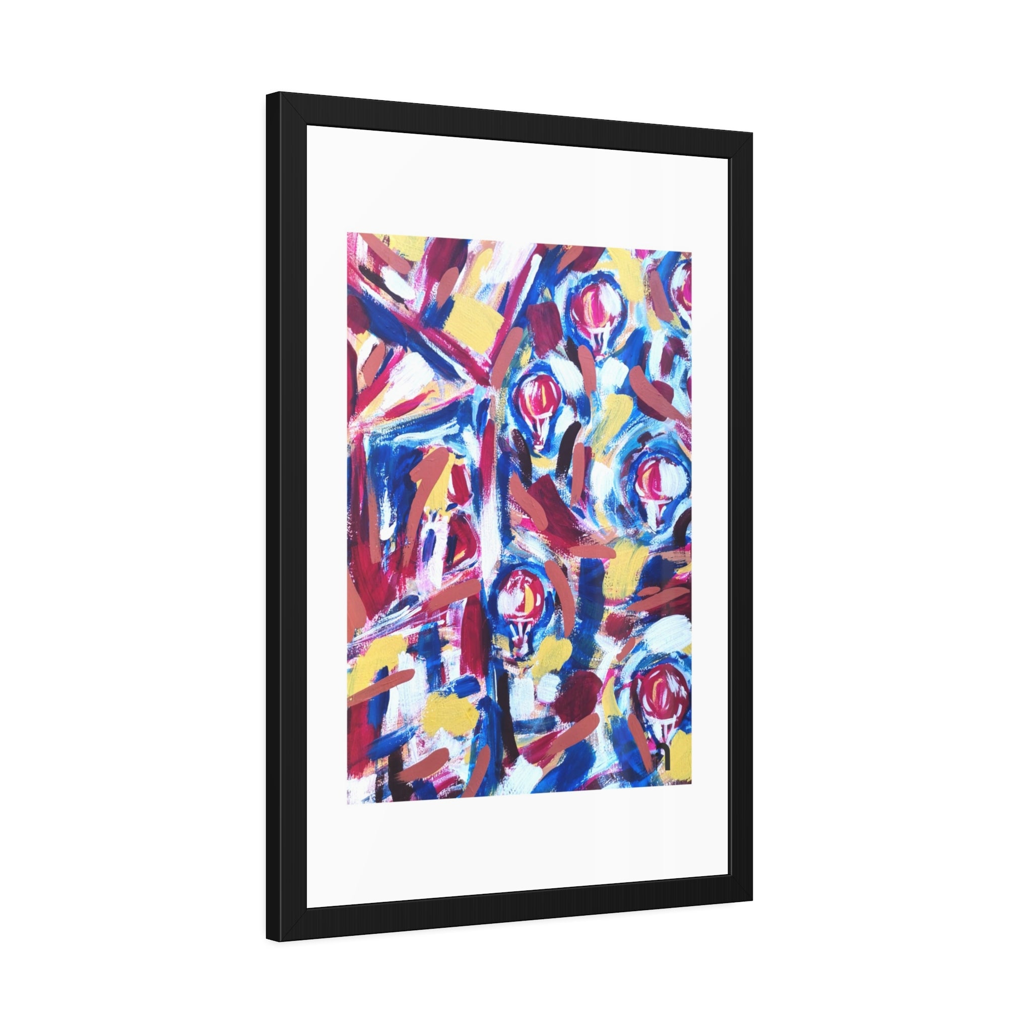 Where Dreams Lift | Hot Air Balloon Dream | Framed Abstract Art Print | Bucket List Collection