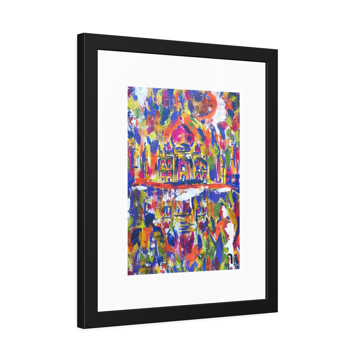 Where Love Became Eternal | Taj Mahal | Framed Abstract Art Print | Bucket List Collection