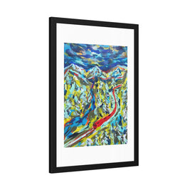 Between Departures and Arrivals | Trans-Siberian Railway | Framed Abstract Art Print | Bucket List Collection