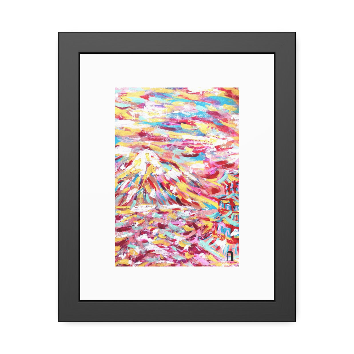 Before I Arrived, Mount Fuji | Framed Abstract Art Print | Bucket List Collection