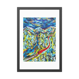 Between Departures and Arrivals | Trans-Siberian Railway | Framed Abstract Art Print | Bucket List Collection
