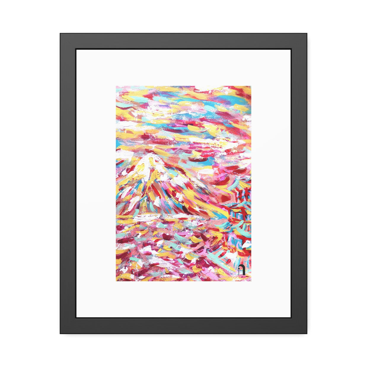 Before I Arrived, Mount Fuji | Framed Abstract Art Print | Bucket List Collection